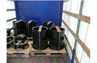 Delivery of electric generator housing and connection flanges